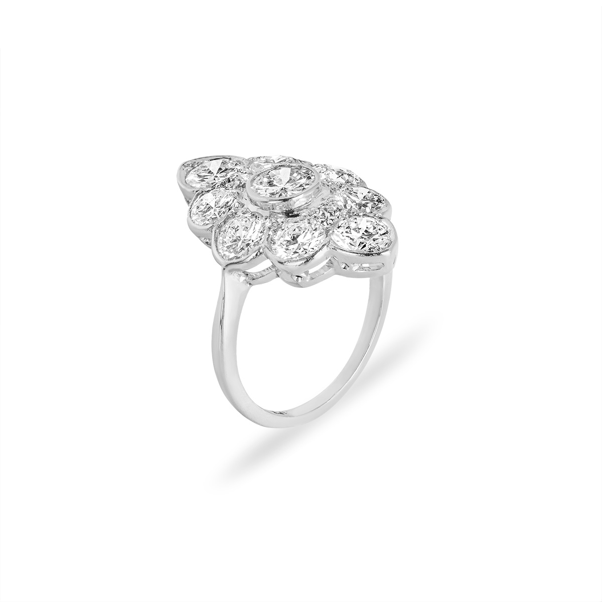 White Gold Diamond Ring 3.10ct TDW